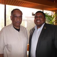 Dr. Lee Brown (left), known as the father of community policing, helped advise TAPS Academy during it's formulation. Pictured with TAPS co-founder, Dr. Everette Penn.